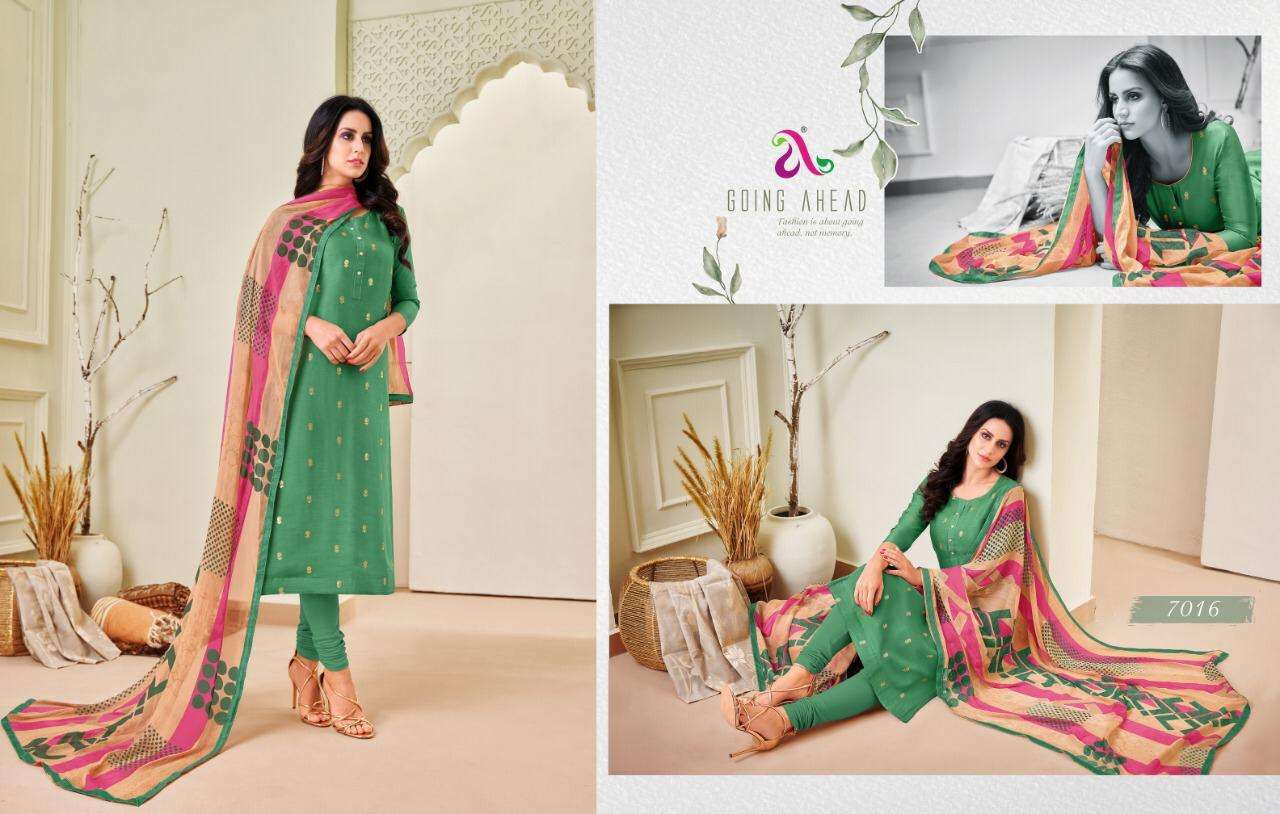 DAIRY MILK VOL-31 BY ANGROOP PLUS 7002 TO 7017 SERIES BEAUTIFUL STYLISH FANCY COLORFUL CASUAL WEAR & ETHNIC WEAR CHANDERI COTTON DRESSES AT WHOLESALE PRICE